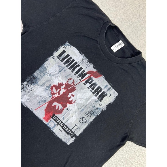 Linkin Park Hybrid Theory Shirt Women's Black Band Graphic Tee Rock Music - Picture 3 of 9